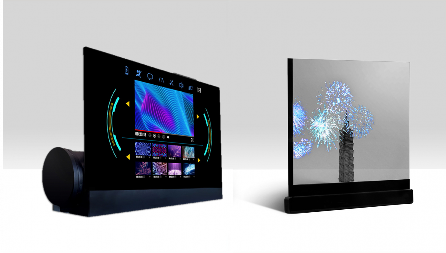 可卷式、折迭性、高透明